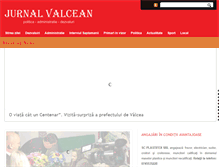 Tablet Screenshot of jurnalvalcean.ro